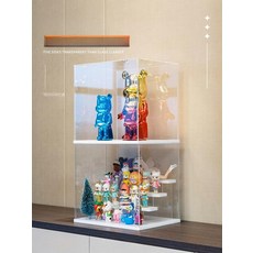 투명 아크릴 인형 진열장 대용량 디스플레이 수납장 방진 모듈형 선반, 24개
