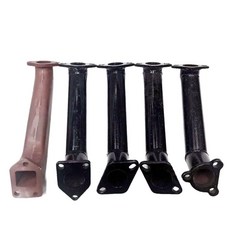 트랙터 배기 소음기 파이프 엘보 원형 머플러 타이산 바이크 공압 스틸, 시풍 행복 전도사, 1개