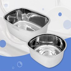 2ndok 스텐 설거지통 물빠짐설거지통, 사각형