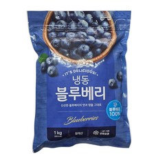 [지퍼팩] 무첨가 100% 프리미엄등급 냉동블루베리, 1개, 1kg(칠레)