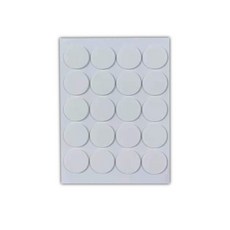 20Pcs 20mm 촛불 심지 스티커 촛불 만들기 스티커 내열성 양면 스티커 왁스 고정 촛불 DIY 만들기, 하얀색, 20개