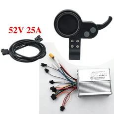 JP Jipin 브러시리스 모터 컨트롤러 전기 스쿠터 스로틀 부품 용 홀 36V 48V 52V LCD 디스플레이 없음, 09 JP 52V 25A set new