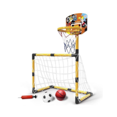 兒童二合一足籃球架運動玩具, 詳見包裝