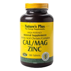 NaturesPlus 天然佳 鈣鎂鋅片, 1個, 180顆