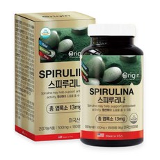 스피루리나 100% 정제 스피룰리나 스피루니나 엽록소 피코시아닌 spirulina 식약처인증, 1개, 180정