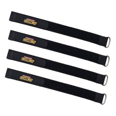 메탈링벨트 압박 벨크로 컴퓨터 멀티탭 충전기 케이블 선정리, 블랙, 4개