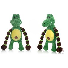 綺敏 K9 LINK TUFF 狗玩具 耐咬發聲娃娃 狗磨牙舒壓玩具 - 福媽寵物, 十節手鱷魚, 1個