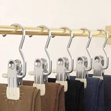 초강력홀딩 논슬립 착붙걸이 2color (10P) / 다용도 만능 외집게 옷걸이, 아이보리(10P), 1개