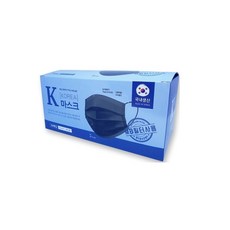 K마스크 일회용 50매 검정색 성인용 국내생산, 50개입, 1개, BLACK