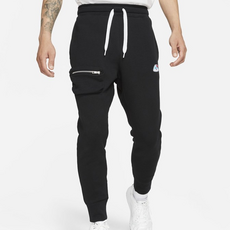 NIKE 鬆緊綁帶縮口印花口袋運動長褲