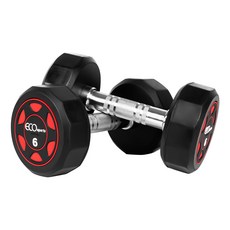 에코스포츠 고중량 12각 파워 덤벨 아령, 2개, 6kg