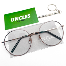 엉클스 국산 60mm 블루라이트 차단 빅 오버사이즈 안경