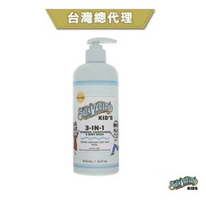 美國Suavecito小骷髏寶貝三合一洗潔劑，不流淚配方，兒童洗髮沐浴露，溫和清潔，16floz, 1個