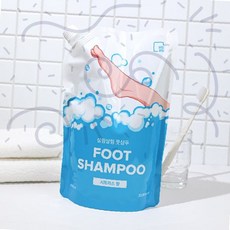 발 전용 샴푸 시트러스향 리필팩 거품타입 발가락 세정용, 1L, 1개, 1