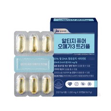 [JW중외제약] 국내산 알티지 퓨어 오메가3 트리플, 30정, 1박스