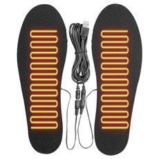 USB 가열 신발 깔창 전기 패드 절단 가능 충전식 발 워머 겨울 캠핑 낚시용 세탁, 1 Pairs, 1개