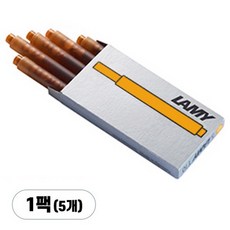라미 T10만년필전용 일회용 카트리지, 망고, 5개
