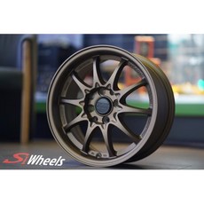 FK鋁圈 15吋 4/100 EP10843 平光古銅 鋁合金 汽車輪圈, 1個