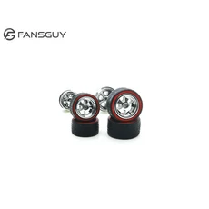 FANSGUY 1Set 10.8mm + 1/64 합금 자동차 스태거드 프론트 소형 리어 휠 RWBSC 시리즈 핫, 01 빠른  Mainland, 10 RBSC-B Silvering 1