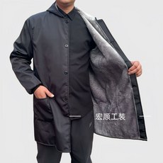 男士冬季防水連帽工作罩衣 女士廚房防油家務罩衣