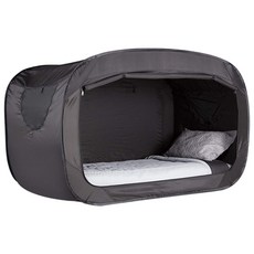 LADUTA 拉布塔 戶內外折叠帳篷床 戶外摺疊便攜式露營野營過夜防雨公園室內全自動速開, 黑色, 1