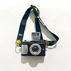 라부부 팝마트 악세사리 1 2 3대 가방 카메라 안경 텀블러 우유병 미니 패션 액세서리, 액세서리만 (인형 없음), 블랙 카메라
