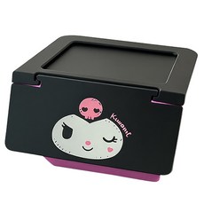 Tiger Pavilion 접이식 적층형 쿠로미 스토리지 박스, 1개, 블랙 + 퍼플