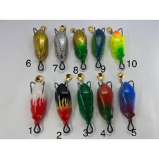 雷蛙小舖 獵黑彩色版 路亞假餌，適用於水庫魚虎釣魚, 4,單一, 1個