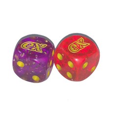 PokemON 온 주사위 세트 - 스칼렛 & 바이올렛 ETB MiraidON ex KoraidON 글리터 반투명 -16mm 169140