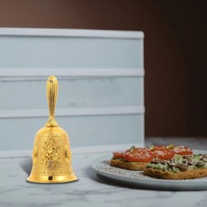 레스토랑 카운터 서비스 호출용 핸드벨 데스크탑 음향 신호벨 큰 소리의 웨이터 호출벨, 1개, 기본