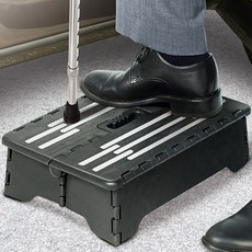 아이앤피플 보조계단 노인 미끄럼방지 접이식 발받침대 노인용