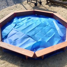 모래 놀이터 만들기 샌드 카페 촉감 우드 베란다 diy 실내 정원 놀이 샌드풀 울타리, D. 샌드박스 매트 외