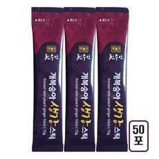 실속형50포 천수인 국내산 개복숭아 발효 생강 도라지 농축액 스틱, 750g, 1세트