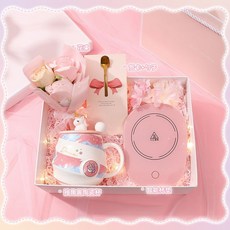 女神駕到 女神節禮物 婦女節禮物 員工禮物 三八婦女節禮物 三八女神節禮物【4842人好評】三八節女生生日禮物創意送閨蜜, 1個, 独角兽梦幻夏日礼盒【套餐一】