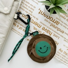 엣모스트 윙크스마일 미니 동전지갑 귀여운 키링