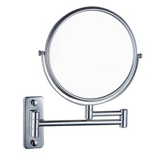 壁掛式雙面化妝鏡 伸縮摺疊鏡 雙面放大化妝鏡 旋轉鏡