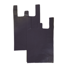 비닐패밀리 손잡이 비닐봉투 4호 검정색 200매, 200개