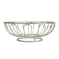 철제 과일 바구니 스테인리스 채소 야채 북유럽, 원형 대형 속이빈받침대, 1개