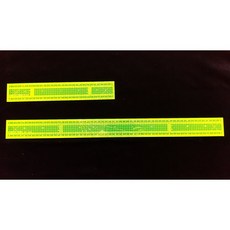형광색 그레이딩자 30cm 60cm/어두운 원단사용/휘어짐, 1개