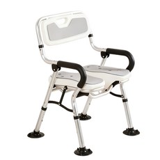 凹槽輔助沐浴防滑椅 孕婦老人淋浴止滑椅, 1個, 洗澡椅【可折疊+立體凹槽+大吸盤】