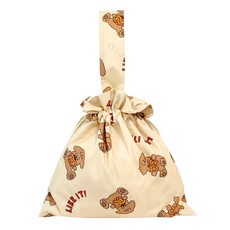 아이주 실내화 주머니 여벌옷 방수 파우치 준비물 기저귀 신발 가방 어린이집 선물 이유식 도시락 파우치, 프레첼