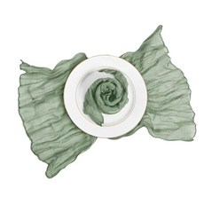 테이블 냅킨 런치 냅킨 3장 세트 50x50cm 그린 폴리에스테르, 1개, 1개, 초록색
