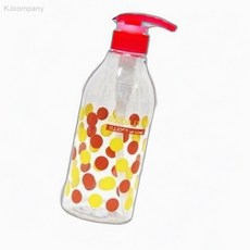 아 도트 투명 욕실 디스펜서 500ml 플라스틱공병 펌프용기 바디워시용기 심플한용기 린스통, 1개, 상세페이지 기재