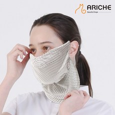 Ariche 河Sibble Dot網狀面具高爾夫圓形田間步行山工廠, 米色