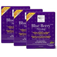 뉴 노르딕 블루 베리 아이 비타민 루테인 아연 NEW NORDIC Blue Berry Eye Vitamin, 3개, 60정