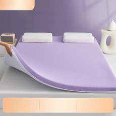 기억폼 매트리스 싱글 학생용 기숙사 침대용 접이식 매트리스 렌탈 전용 침실용 요매트, 1cm, 컴포트 퍼플 두께 약 5cm 200x220cm