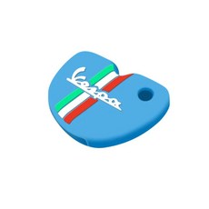 베스파 엔리코 피아지오 GTS300 LX150 플라이 125 3vte Gts 200 용 실리콘 키 케이스 커버 바이크 오토바이, 08 LIGHT BLUE