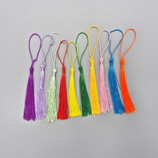 부드러운 미니 테슬 장식 DIY 키트 소품 만들기 재료, 노랑, 1개