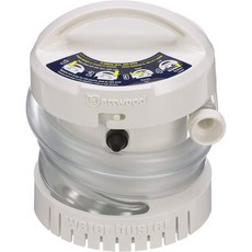 Attwood 41404 WaterBuster 휴대용 펌프 잠수정 배터리 구동 200 GPH 42인치 호스 직경 5 ¼ 인치, Attwood 41404 WaterBuster® 휴대, 1개