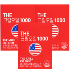 식약청 인정 크릴오일인지질 크릴56 크리오일 남극크릴오일, 3개, 30정